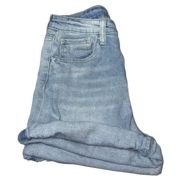 Abound Light Wash Distressed Cuffed‎ Denim Shorts Size 26 - Picture 4 of 6